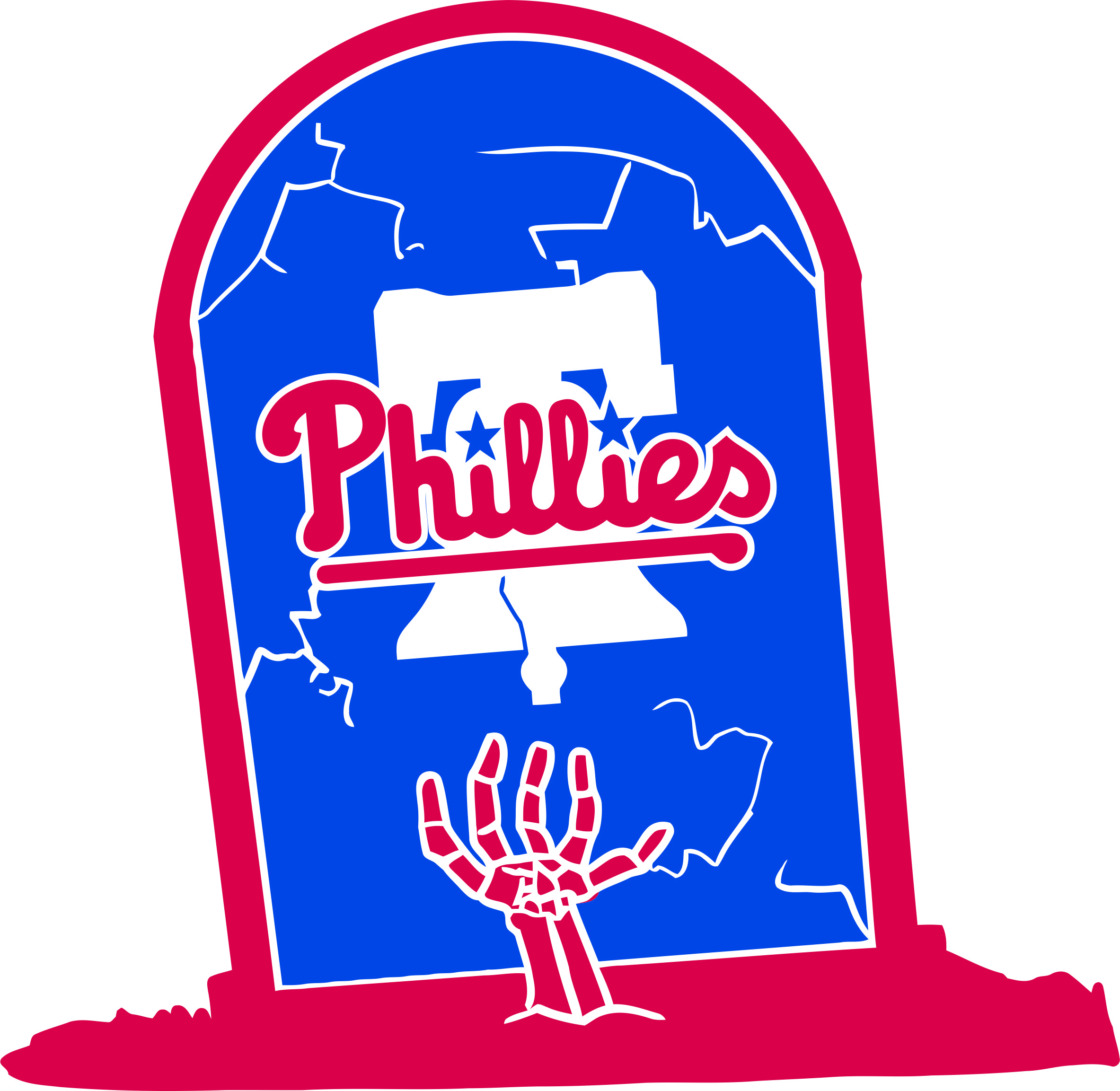 Philadelphia Phillies Tomb Logo fabric transfer